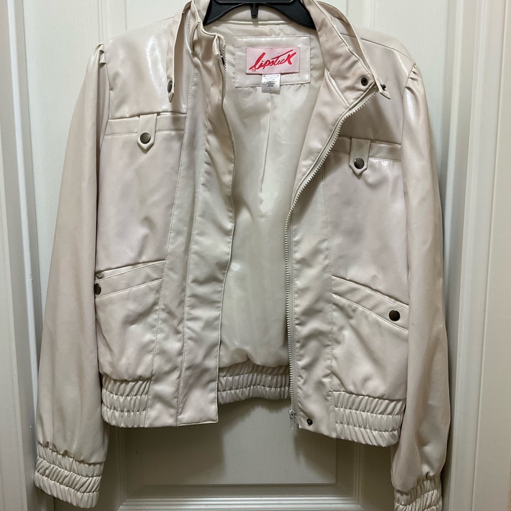 Faux leather jacket